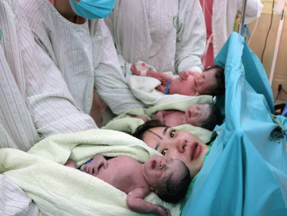 恭喜恭喜！不畏疫情　 茂盛醫院「抗疫3姊妹」出生了